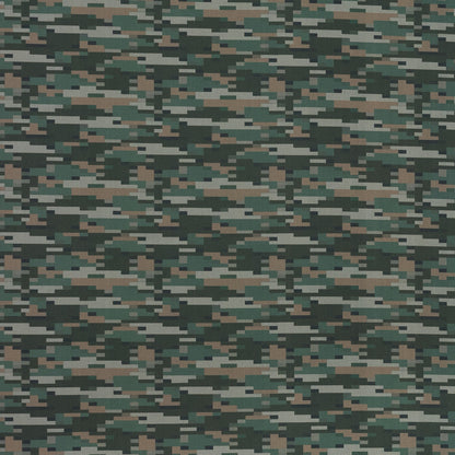 European Green Geometric Cotton Poplin