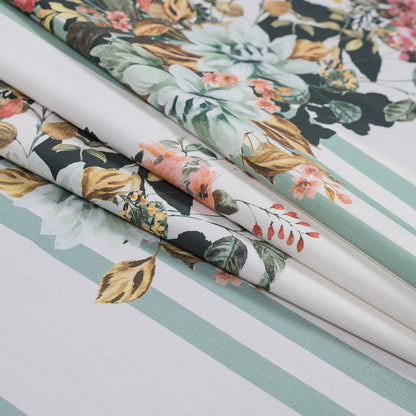 Mood Exclusive La Floristeria Mint Cotton Poplin - Detail
