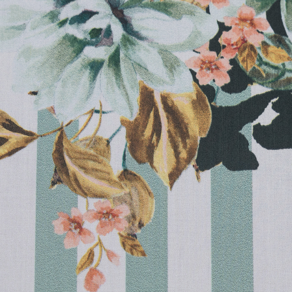 Mood Exclusive La Floristeria Mint Cotton Poplin - Full