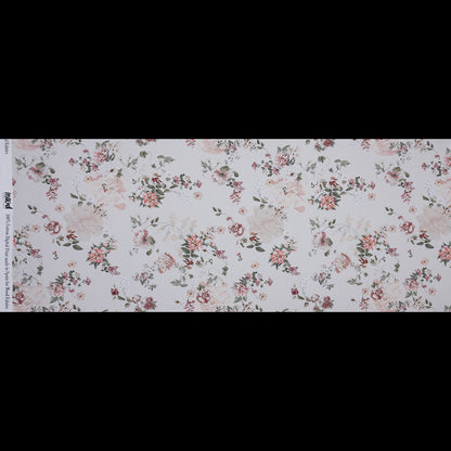 Mood Exclusive Flores de las Montanas Ivory Cotton Poplin - Folded