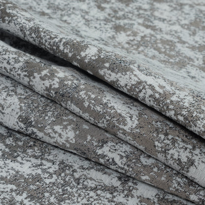 Pewter Metallic Marble Chenille - Folded