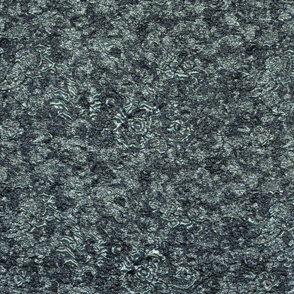 Metallc Blue Abstract Brocade