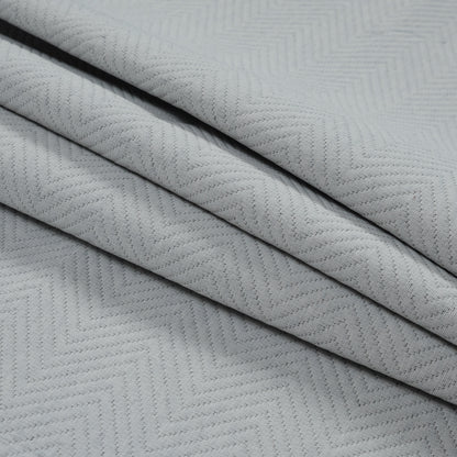 Off-White Chevron Upholstery Woven Folded