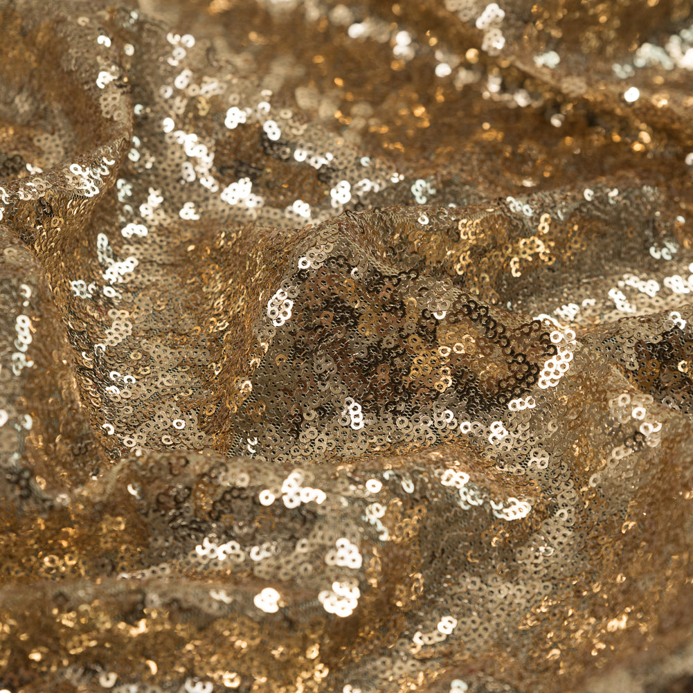 Mesh with Baby Sequins - Gold - Mariah Collection Full