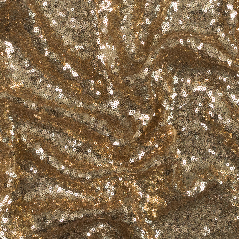 Mesh with Baby Sequins - Gold - Mariah Collection