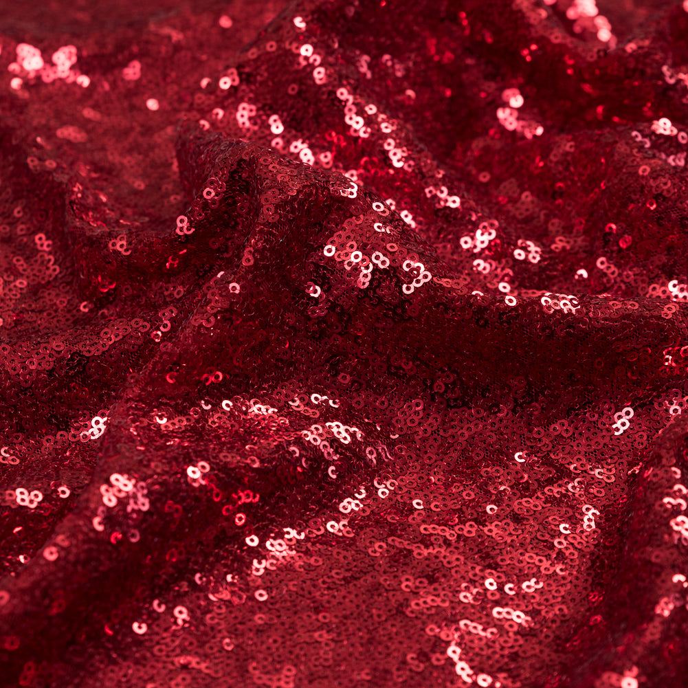 Mesh with Baby Sequins - Red - Mariah Collection Full