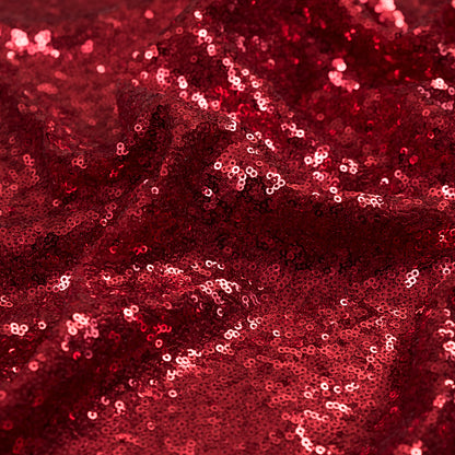 Mesh with Baby Sequins - Red - Mariah Collection Full