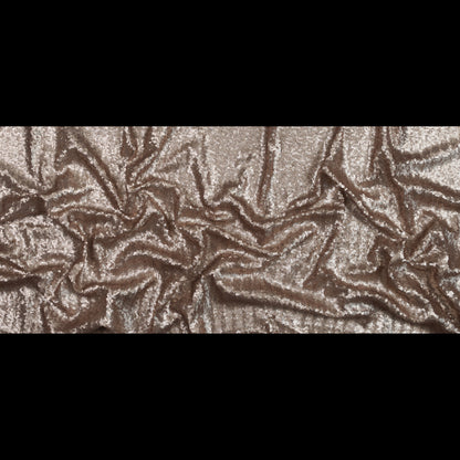 Champagne Baby Sequins on Mesh - Folded
