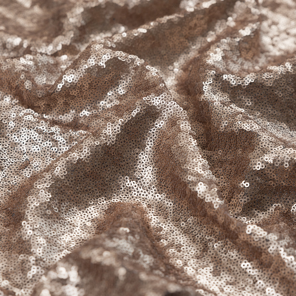 Champagne Baby Sequins on Mesh - Full