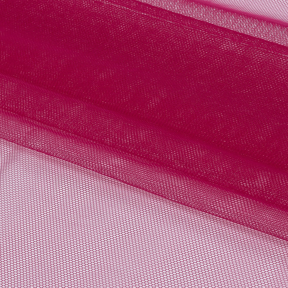 Leonardo Dark Magenta Soft Nylon Tulle - Full