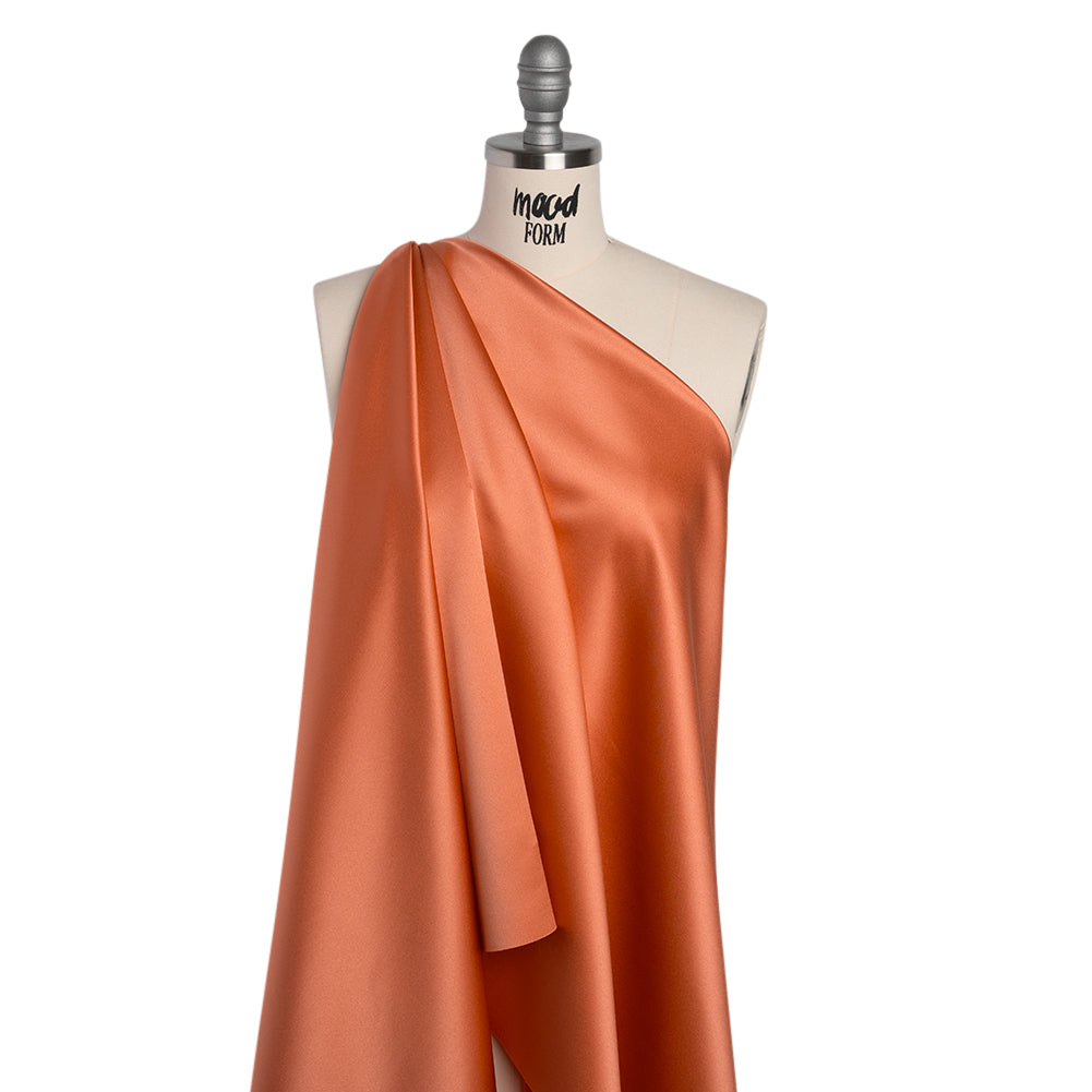 Polyester Satin - Papaya - Reverie Collection - Drape