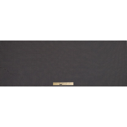 Black and Orange Geometric Printed Cotton Voile - Folded