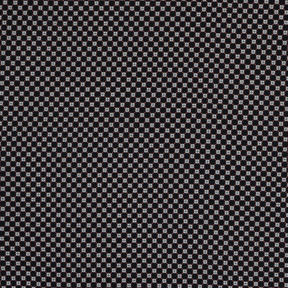 Black and Orange Geometric Printed Cotton Voile