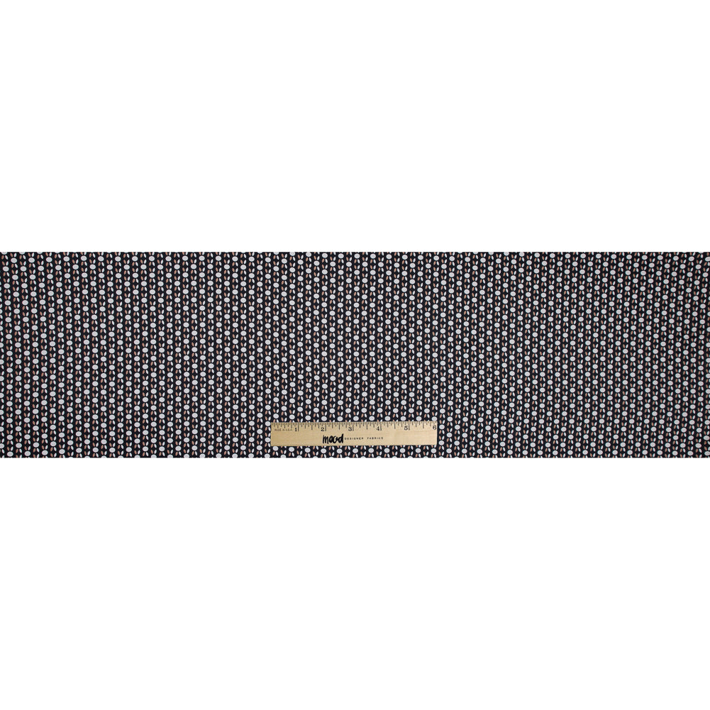 Black and Beige Geometric Cotton Sateen Folded