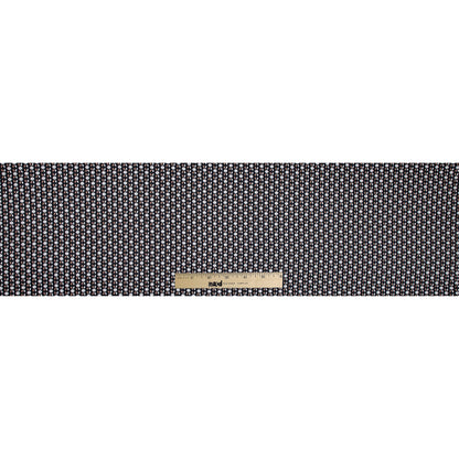 Black and Beige Geometric Cotton Sateen Folded