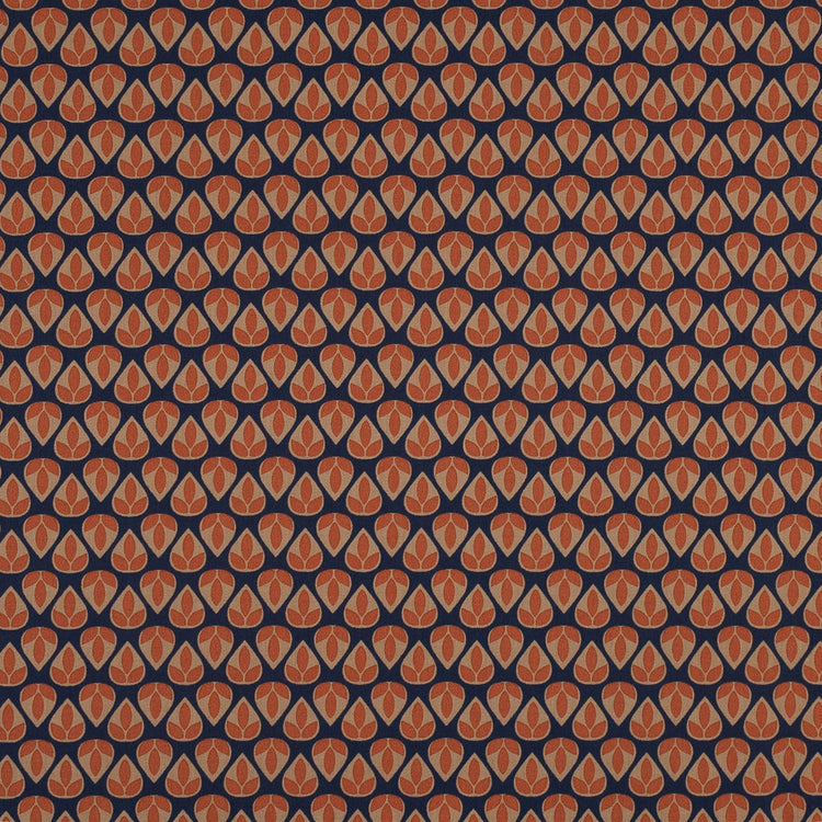 template--26688905969737__main-Orange and Navy Geometric Stretch Cotton Sateen