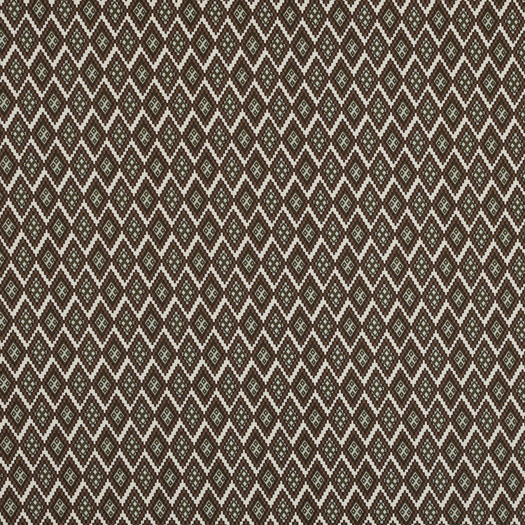 template--25130090922057__main-Mulch Brown and Desert Sage Geometric Stretch Cotton Twill