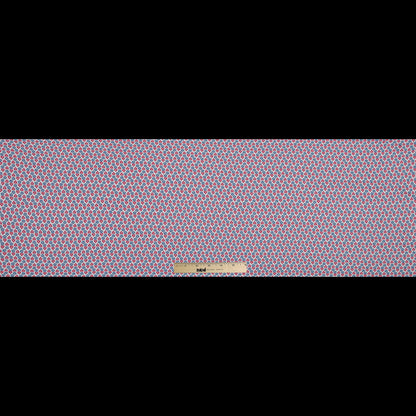 Red, White and Blue Floral Cotton Voile - Full