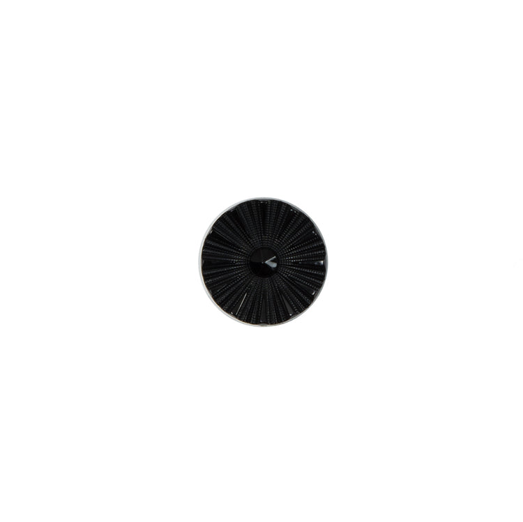template--26688905969737__main-Italian Black Floral Nylon Button - 16L/10mm