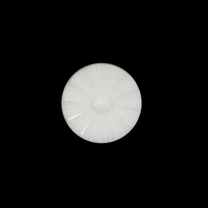 Italian Ivory Floral Nylon Button - 24L/15mm