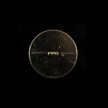 Italian Black and Gold Metal Button - 32L/20mm Detail