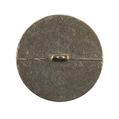 Italian White and Gold Metal Button - 44L/27mm - Detail