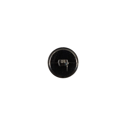 Italian Gunmetal Chrome Plated Floral Nylon Button - 16L/10mm Detail