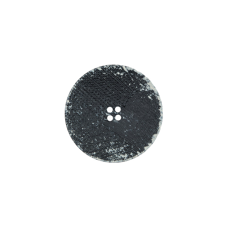 template--25130090922057__main-Italian Black and Natural Textured 4-Hole Button - 28L/18mm