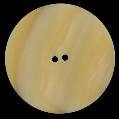 Italian Beige Striated Plastic Button - 90L/57mm Detail