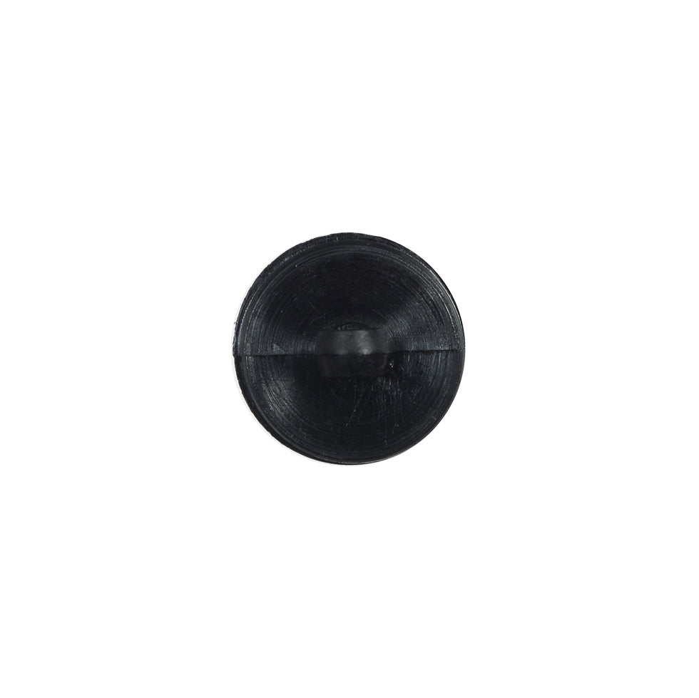 Italian Black Shank Back Plastic Button - 20L/12.5mm Detail