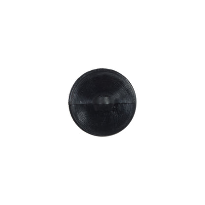 Italian Black Shank Back Plastic Button - 20L/12.5mm Detail