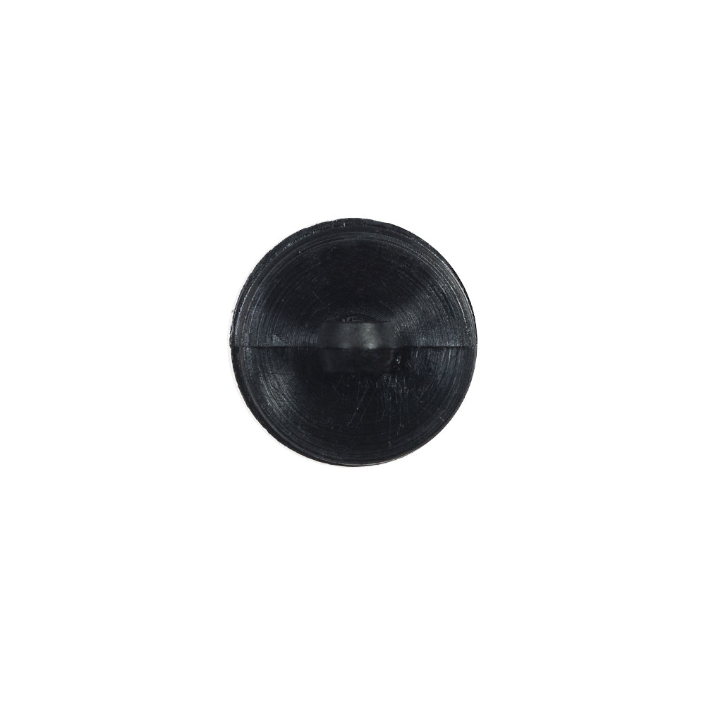Italian Black Shank Back Plastic Button - 24L/15mm Detail