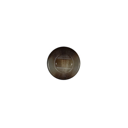 Italian Light Brown Glossy Shank Back Button - 16L/10mm - Detail