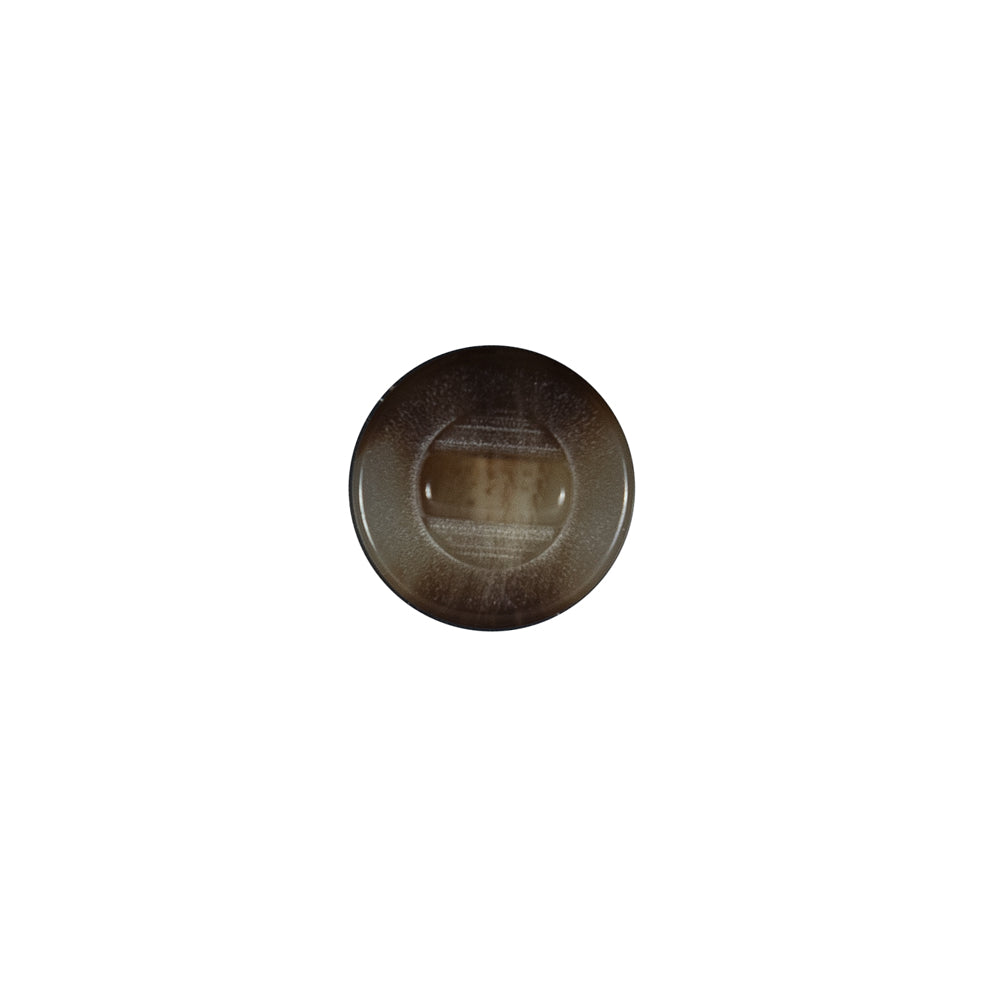 Italian Light Brown Glossy Shank Back Button - 18L/11.5mm Detail