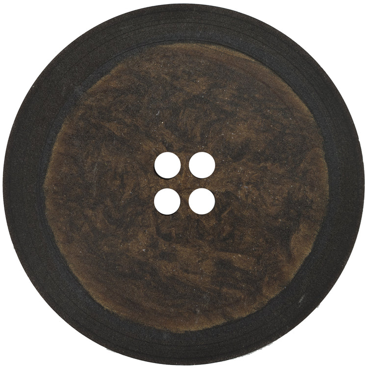 template--26688905969737__main-Italian Black and Brown 4-Hole Plastic Button - 90L/57mm