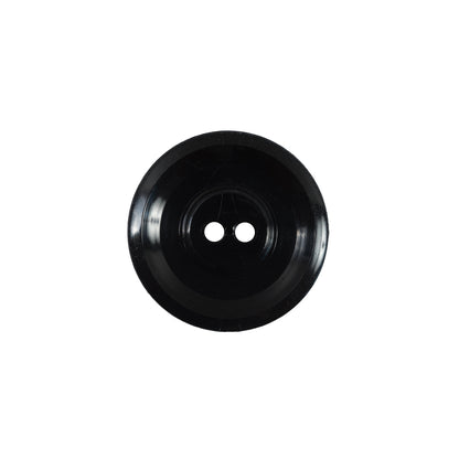 Italian Black and Gray Geometric 2-Hole Button - 32L/20mm Detail