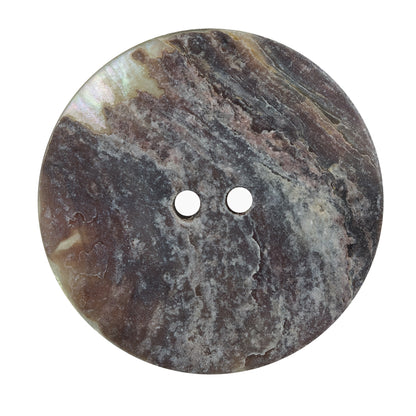 Italian Orange 2-Hole Shell Button - 54L/34mm Detail