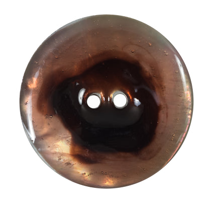 Italian Orange 2-Hole Shell Button - 54L/34mm