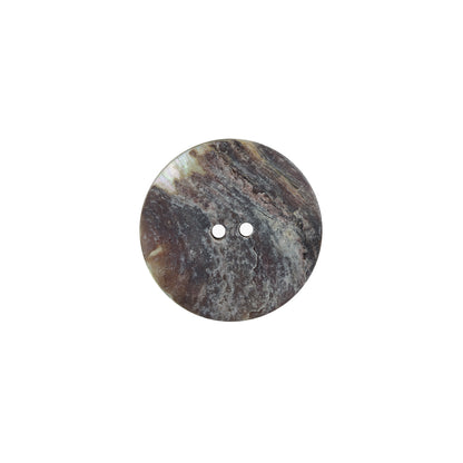 Italian Blue 2-Hole Shell Button - 24L/15mm - Detail