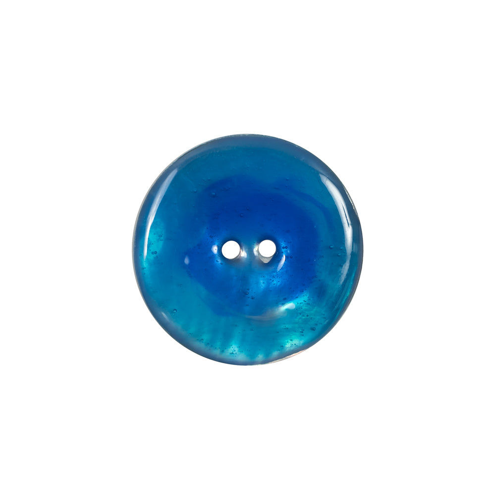 Italian Blue 2-Hole Shell Button - 32L/20mm