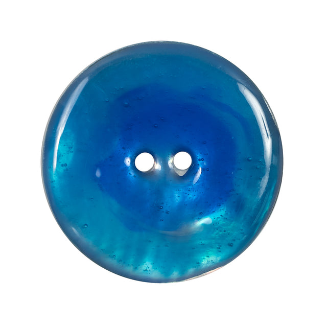 Italian Blue 2-Hole Shell Button - 44L/28MM