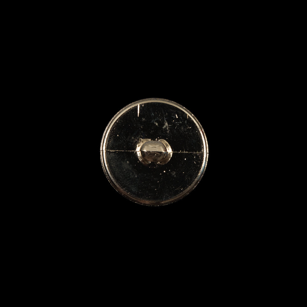 Italian Gold Chrome Plated Plastic Button - 20L/12.5mm Detail