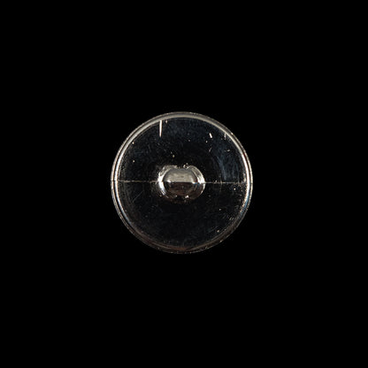 Italian Silver Chrome Plated Plastic Button - 24L/15mm - Detail
