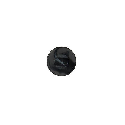 Italian Black Matte Shank Back Button - 14L/9mm - Detail