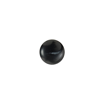 Italian Black Matte Shank Back Button - 14L/9mm