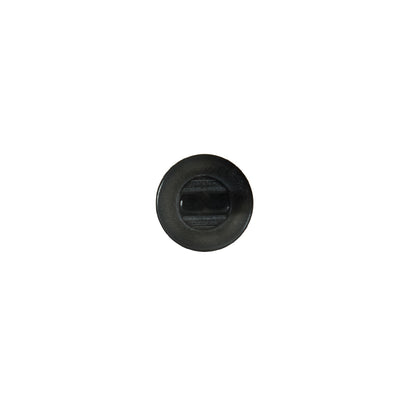 Italian Dark Gray Matte Shank Back Button - 14L/9mm - Detail