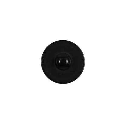 Italian Black Plastic Shank Back Button - 20L/12mm - Detail