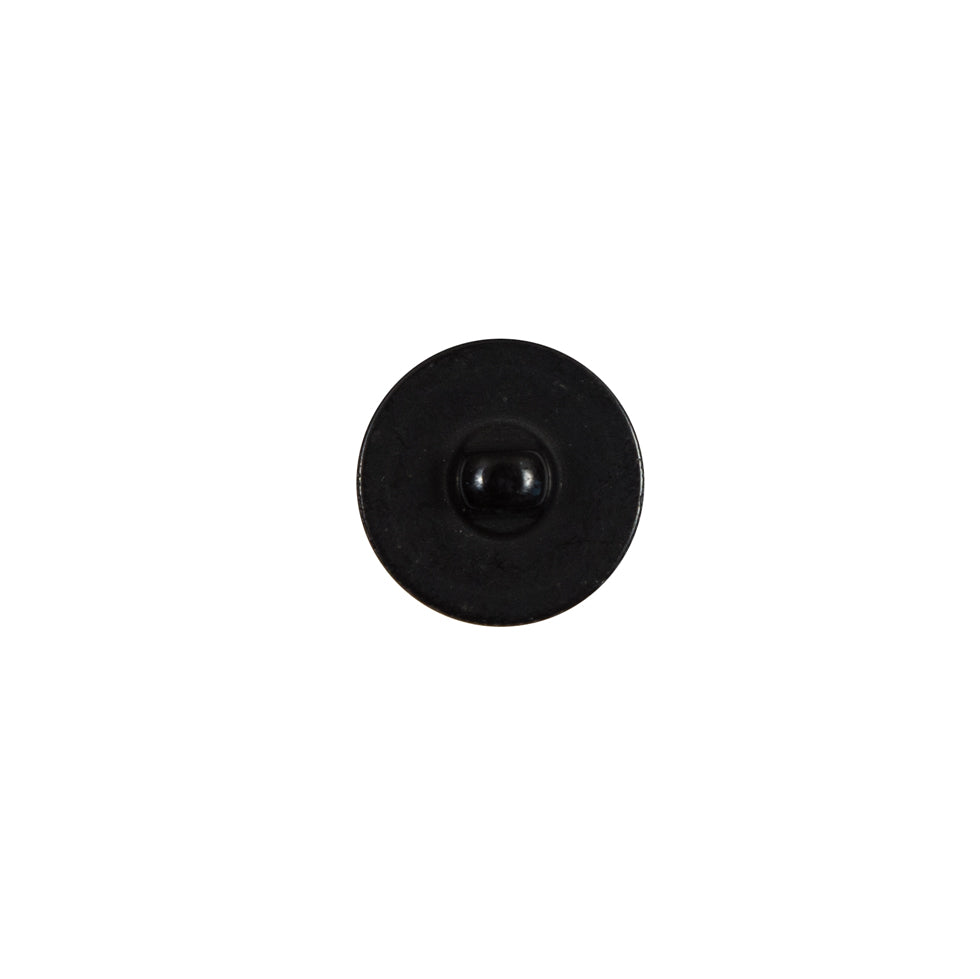 Italian Black Plastic Shank Back Button - 18L/11.5mm Detail