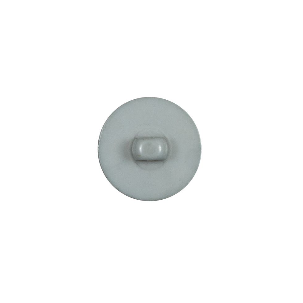 Italian Gray Plastic Shank Back Button - 20L/12mm - Detail