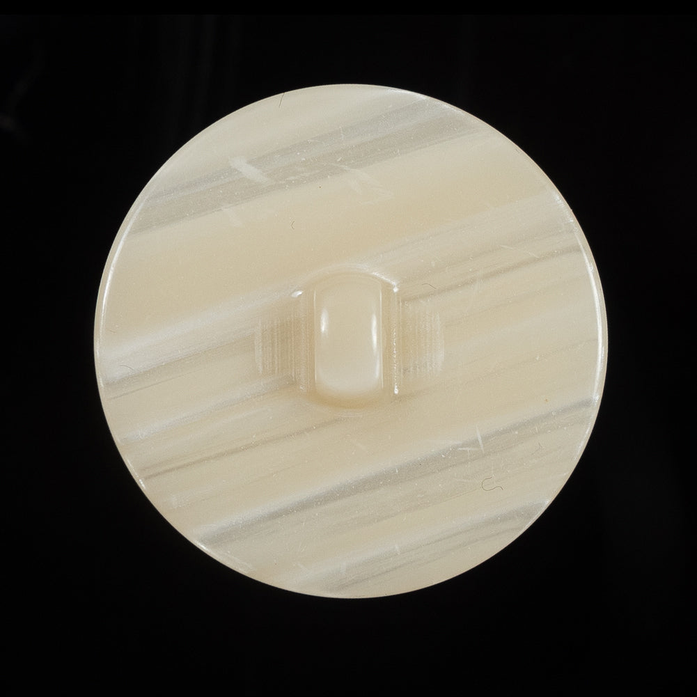 Luminous Italian Ivory Shank Back Button - 44L/28mm Detail